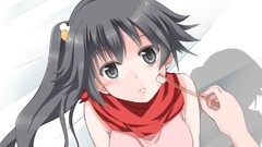 Anime girls bakemonogatari black hair black eyes araragi karen 