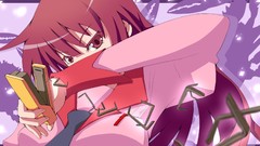 Anime girls bakemonogatari senjougahara hitagi monogatari-series