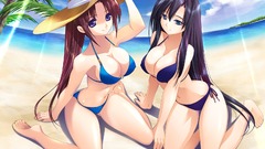 Anime girls Beaches bikini