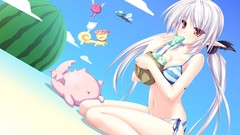 Anime girls Beaches bra