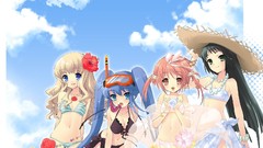 Anime girls bikini