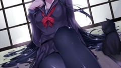 Anime girls black hair