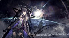 Anime girls black hair outer space pixiv fantasia