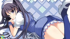 Anime girls black hair suzuhira hiro panties visual novels 