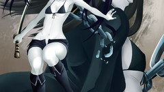 Anime girls black rock shooter bikini top Black Gold Saw