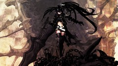 Anime girls black rock shooter huke Insane Black Rock Shooter