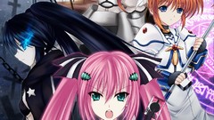 Anime girls black rock shooter mahou shoujo lyrical nanoha 