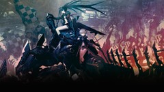 Anime girls black rock shooter Nana Gray