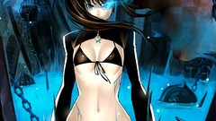 Anime girls black rock shooter soft shading