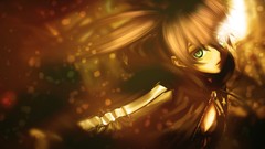 Anime girls black rock shooter video games