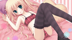 Anime girls blondes panties