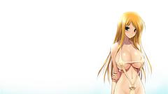 Anime girls blondes swimsuits