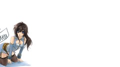 Anime girls blue eyes brunettes boobs