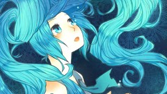 Anime girls blue eyes hatsune miku vocaloid twintails