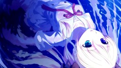 Anime girls blue eyes hoshiful hoshikawa ruka visual novels