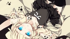 Anime girls blue eyes nekomimi