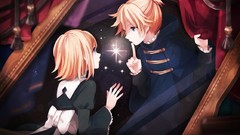 Anime girls blue eyes short hair vocaloid kagamine len kagamine 