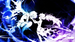 Anime girls blue purple