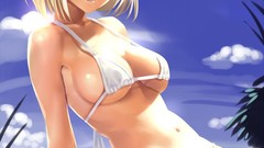 Anime girls boobs bikini