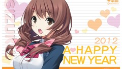 Anime girls brown eyes brunettes