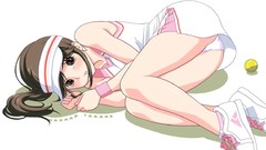 Anime girls brown eyes brunettes love plus underwear panties 