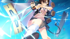 Anime girls brown eyes brunettes school uniforms short hair 