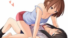 Anime girls brunettes akiyama mio k - on black hair hirasawa 