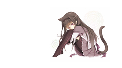 Anime girls brunettes nekomimi