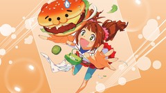 Anime girls brunettes open mouth idolmaster takatsuki yayoi 