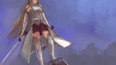 Anime girls brunettes sword art online yuuki asuna