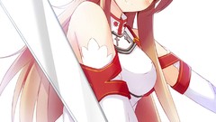 Anime girls brunettes sword art online yuuki asuna