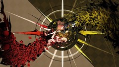 Anime girls Butterflies striped