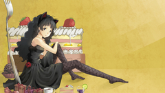 Anime girls cakes legs