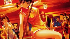 Anime girls Chinese clothes chinese dress