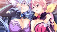 Anime girls cleavage