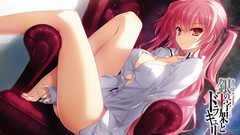 Anime girls cleavage upscaled