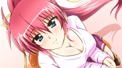 Anime girls cleavage upscaled