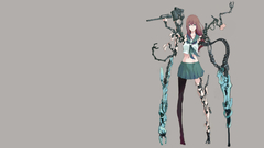 Anime girls cyborgs school