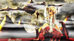 Anime girls demons girls with swords