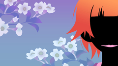 Anime girls faces blue