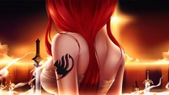 Anime girls fairy tail Scarlet Erza