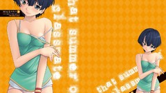 Anime girls fan art short hair ano natsu de matteru bra 