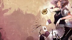 anime girls fantasy art Anime fantasy girl playing cards dress