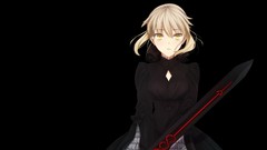 Anime girls fate stay night fate series Saber Alter