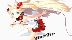 Anime girls fox girls vector art