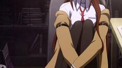 anime girls frontal view makise kurisu steins gate Anime Women