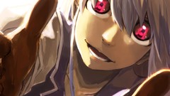 Anime girls fujiwara no mokou touhou kamishirasawa keine video 