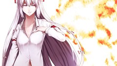 Anime girls fujiwara no mokou touhou video games