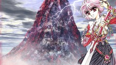 Anime girls girls with swords