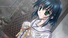 Anime girls green eyes da capo mako